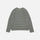 AURALEE「SHETLAND WOOL CASHMERE RIB KNIT P/O - LIME PURPLE STRIPE」