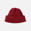 crepuscule 「WOOL RIB KNIT CAP - RED」