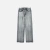 AURALEE 「FADED HEAVY DENIM CENTER-PLEATED PANTS / FADED BLACK」
