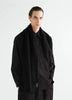 LEMAIRE 「FLUFFY SCARF IN ALPACA WOOL BLEND BLACK」