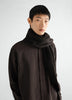 LEMAIRE 「FLUFFY SCARF IN ALPACA WOOL BLEND SEAL BROWN」