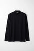 FYNELYNE engineered by LIFiLL 「COTTONY LONG SLEEVE MOCK NECK / BLACK」