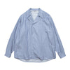 AURALEE 「GIZA LIGHT WEIGHT DOUBLE-CLOTH P/O SHIRTS – BLUE STRIPE」